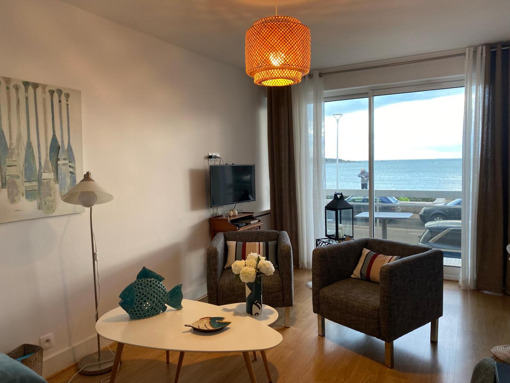 Splendide Vue Face A La Mer Avec Garage Concarneau Dış mekan fotoğraf
